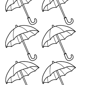 Umbrella coloring pages printable for free download