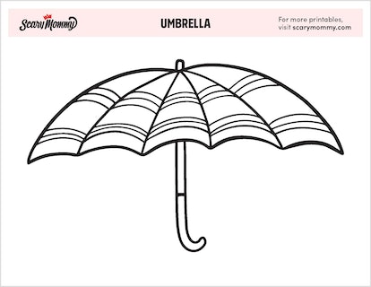 Let it rain these umbrella coloring pages will keep your kiddo entertained