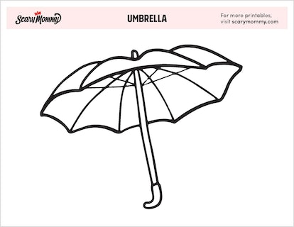 Let it rain these umbrella coloring pages will keep your kiddo entertained