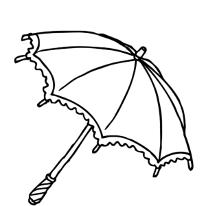 Umbrella coloring pages printable for free download