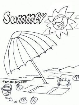 Free printable summer beach umbrella coloring pages for kidsfree summer activities printable pâ umbrella coloring page beach umbrella art summer coloring pages