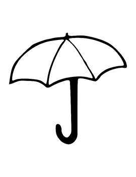 Umbrella template for art project umbrella coloring page umbrella outline sheet