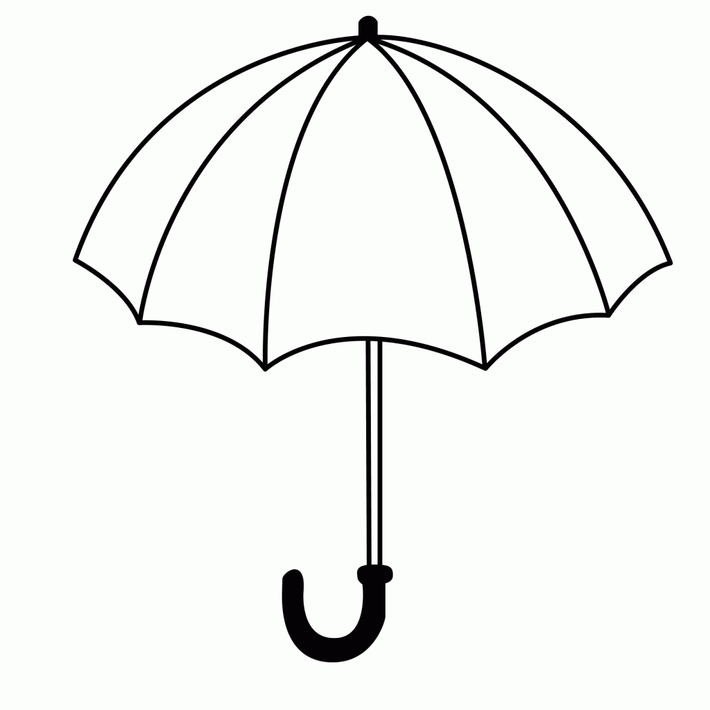 Umbrella coloring pages