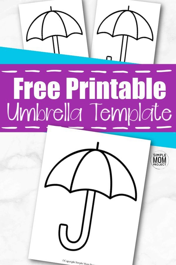 Free printable umbrella template â simple mom project