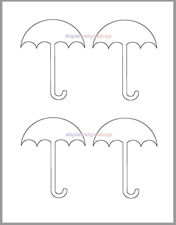 Inch umbrella template