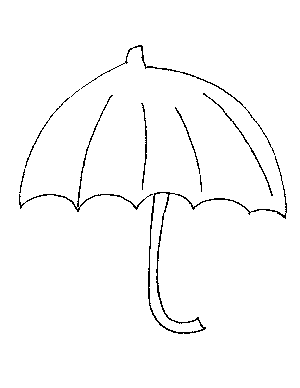 Umbrella coloring page