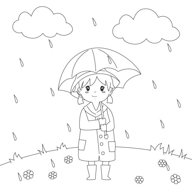 Printable umbrella stock illustrations royalty