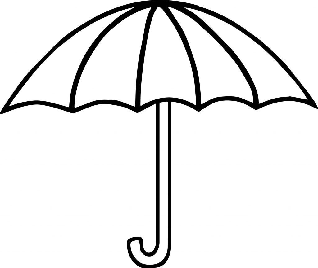 Umbrella coloring pages