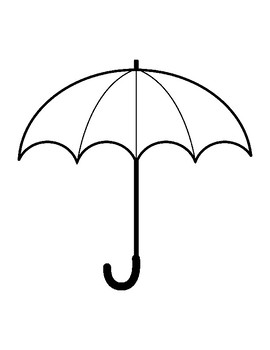 Umbrella template for art project umbrella coloring page umbrella outline sheet