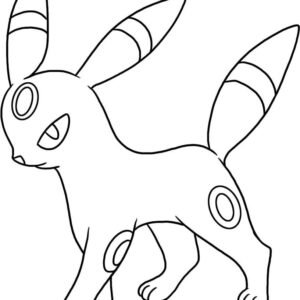 Umbreon coloring pages printable for free download