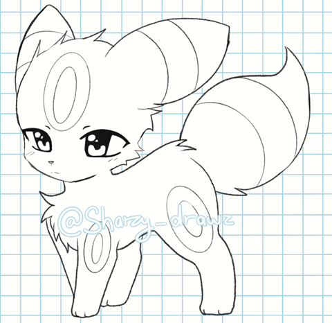 Transparent umbreon base