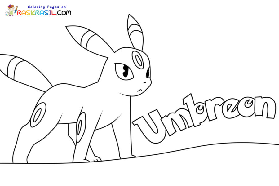 Umbreon coloring pages