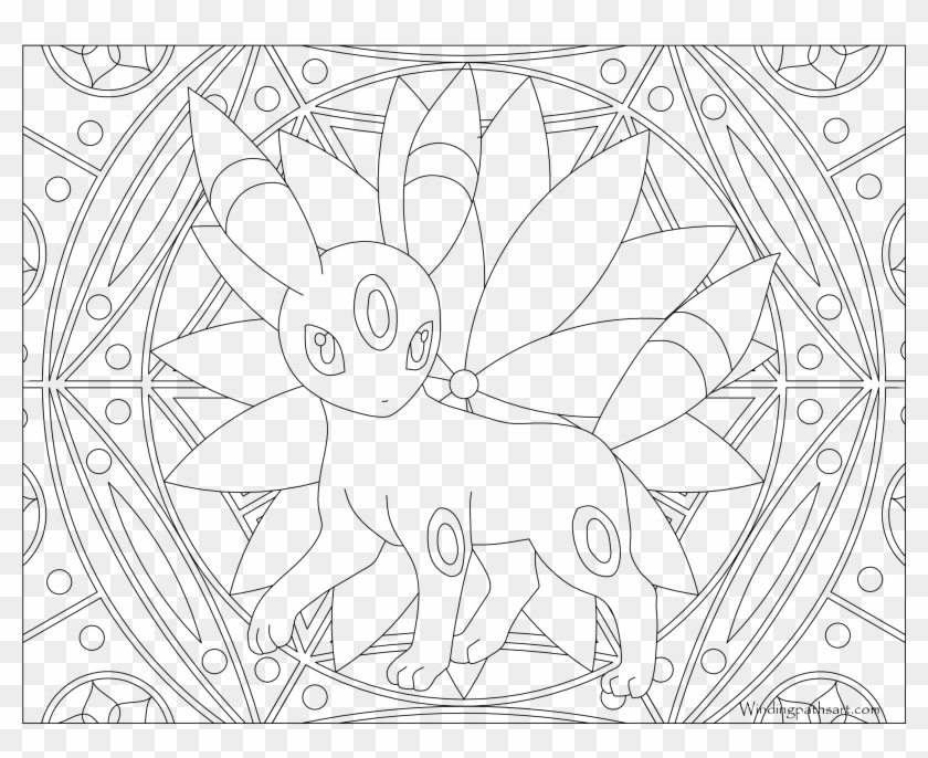 Umbreon pokemon coloring page