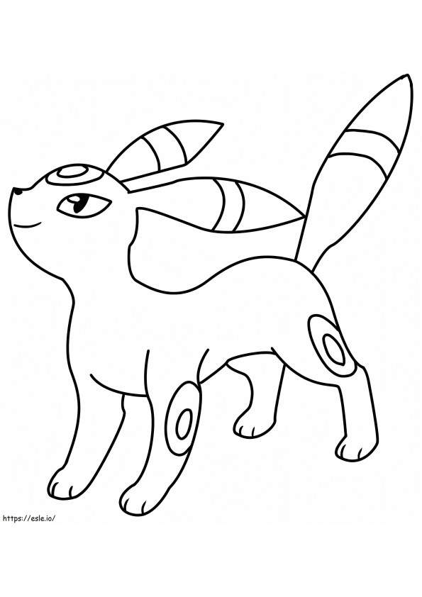 Umbreon coloring page