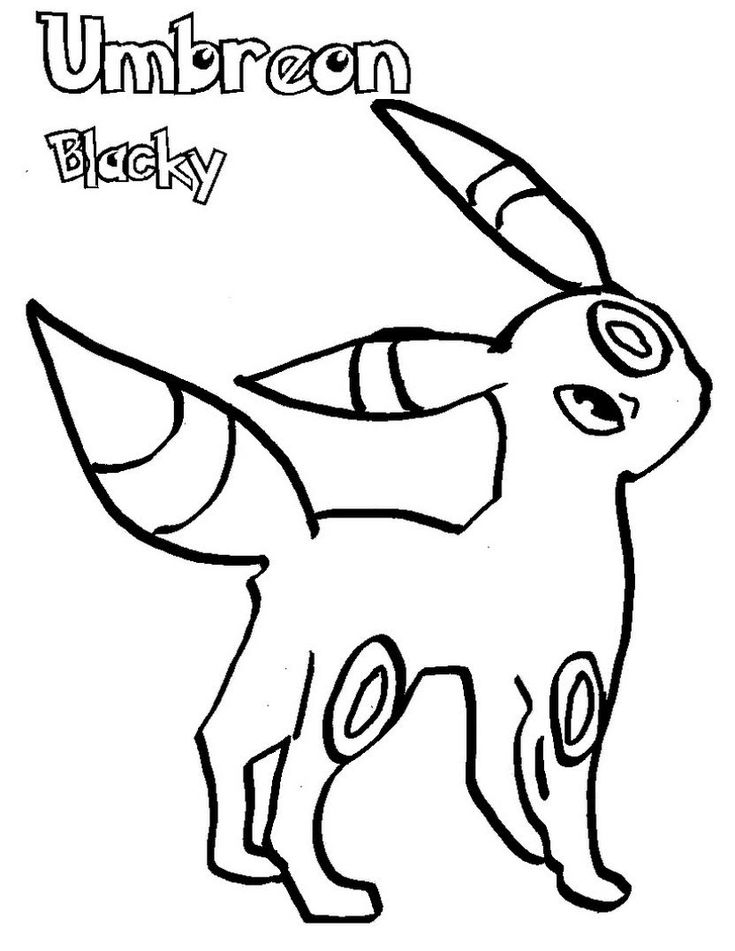 Umbreon coloring pages free printable free pokemon coloring pages coloring pages pokemon coloring