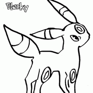 Umbreon coloring pages printable for free download