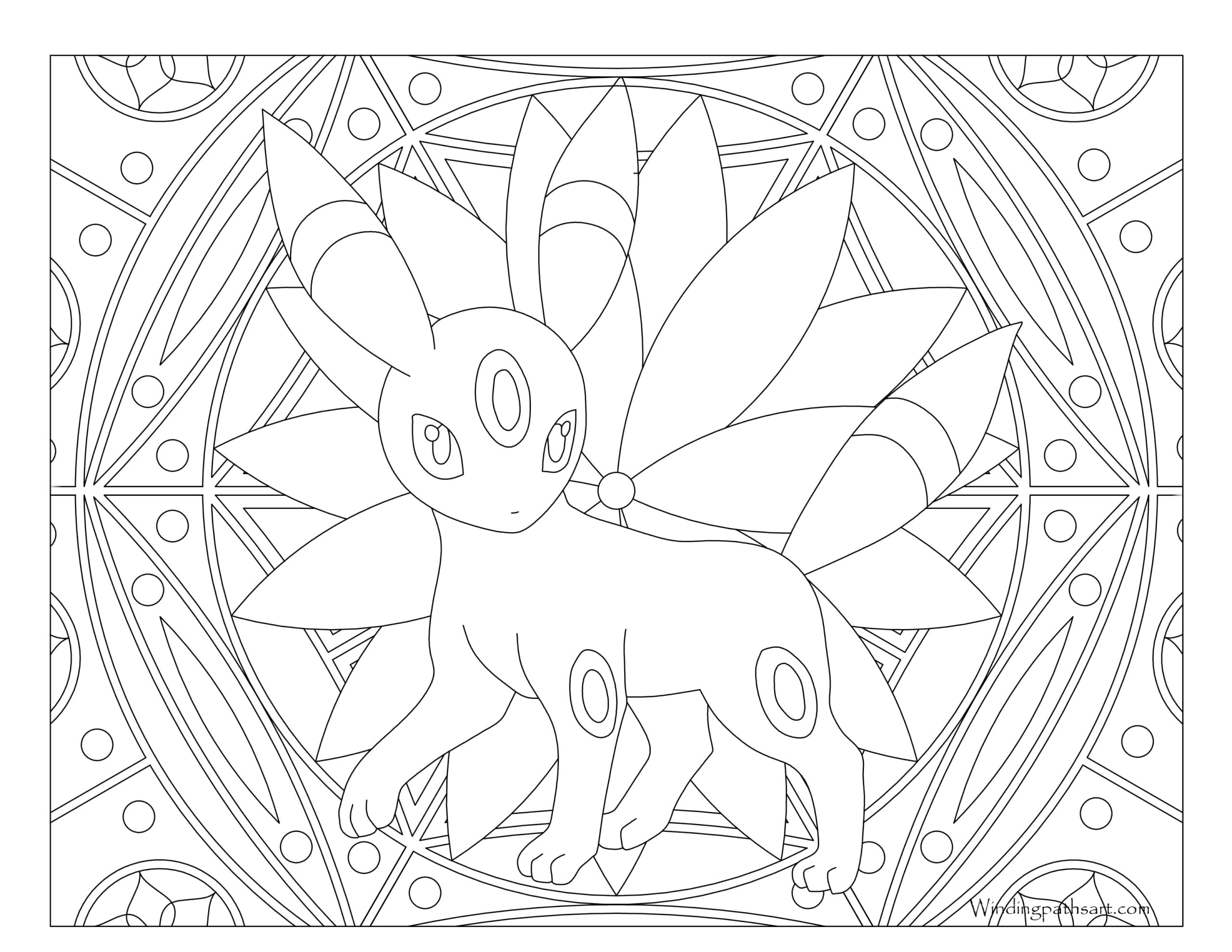 Printable umbreon coloring pages