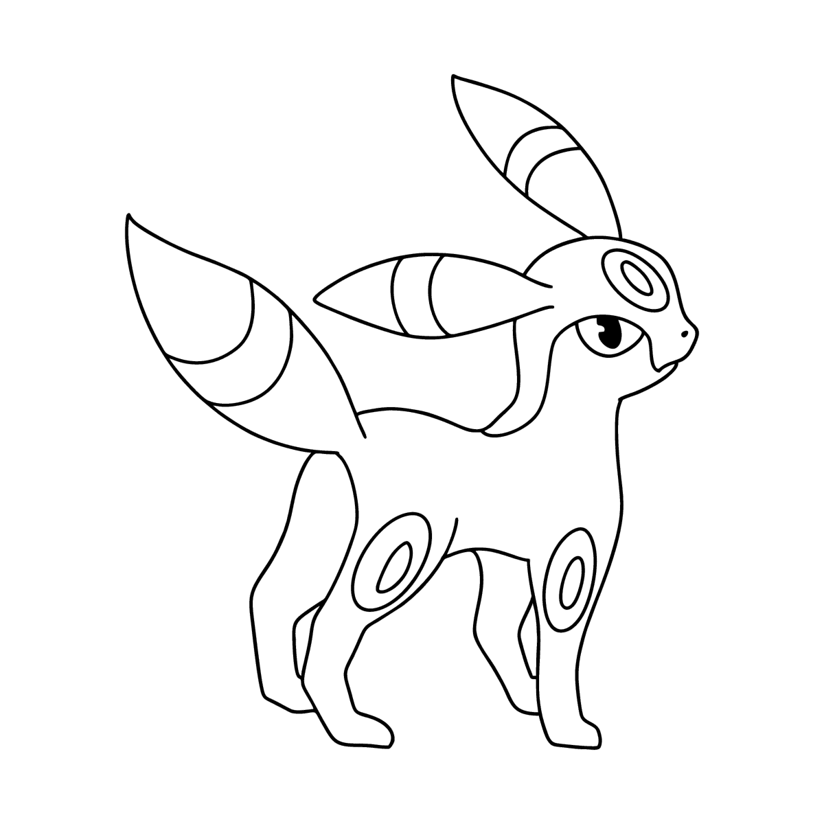 Coloring page pokemon go umbreon â online and print for free