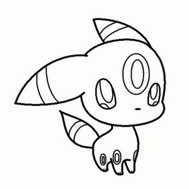 Desenhos do pokãmon umbreon para imprimir e colorir imagens de pokemons para colorir