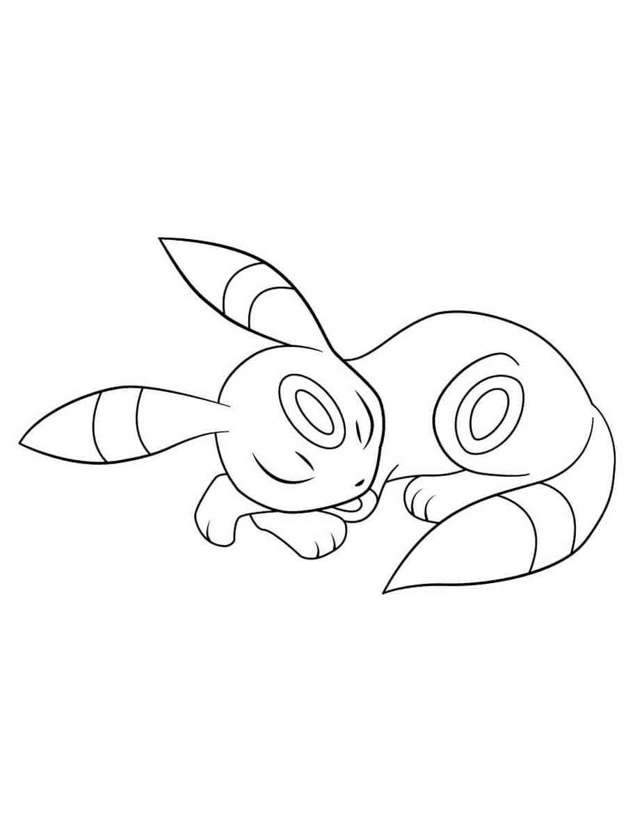 Pokemon umbreon coloring pages