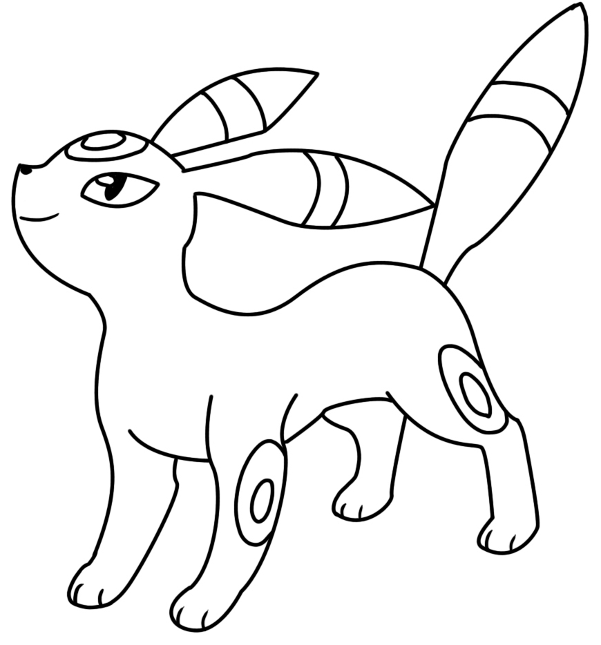 Umbreon coloring page by bellatrixie