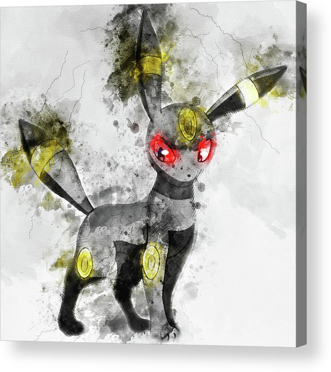 Pokemon umbreon abstract portrait