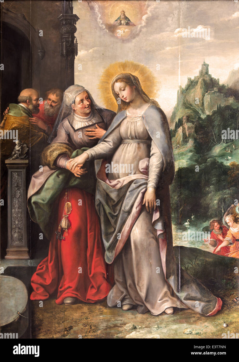 Visitation of mary to elizabeth hi