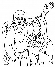 An angel appears to mary childrens sermons from