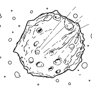 Asteroid coloring pages printable for free download