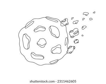 Asteroide mãs de vectores de stock y arte vectorial con licencia libres de regalãas