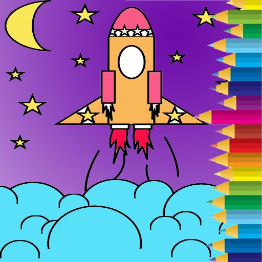 Space planet coloring pages