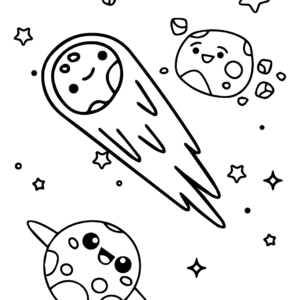 Asteroid coloring pages printable for free download