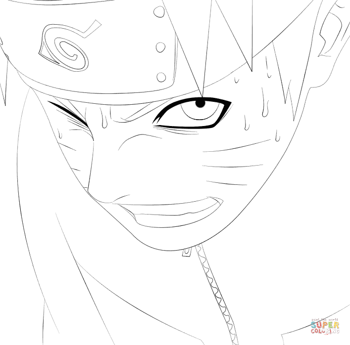 Naruto coloring page free printable coloring pages