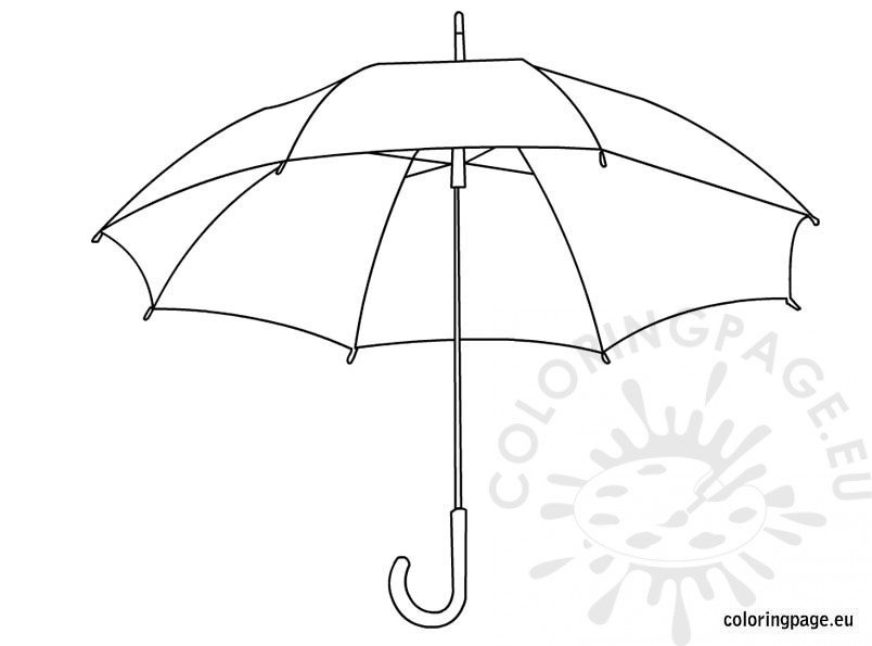 Umbrella coloring pages for kids coloring page