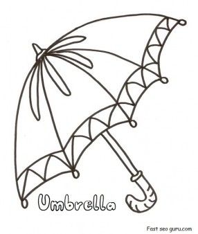 Free printable umbrella coloring in pages for preschool umbrella coloring page free kids coloring pages umbrella