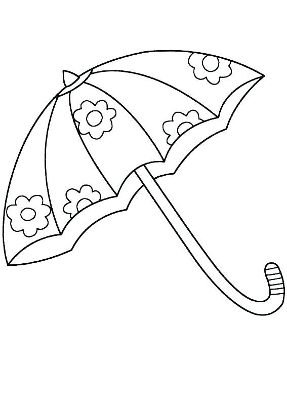 Umbrella coloring pages