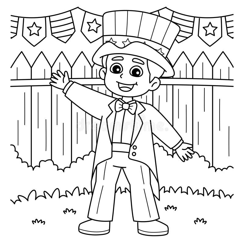 Uncle coloring page stock illustrations â uncle coloring page stock illustrations vectors clipart