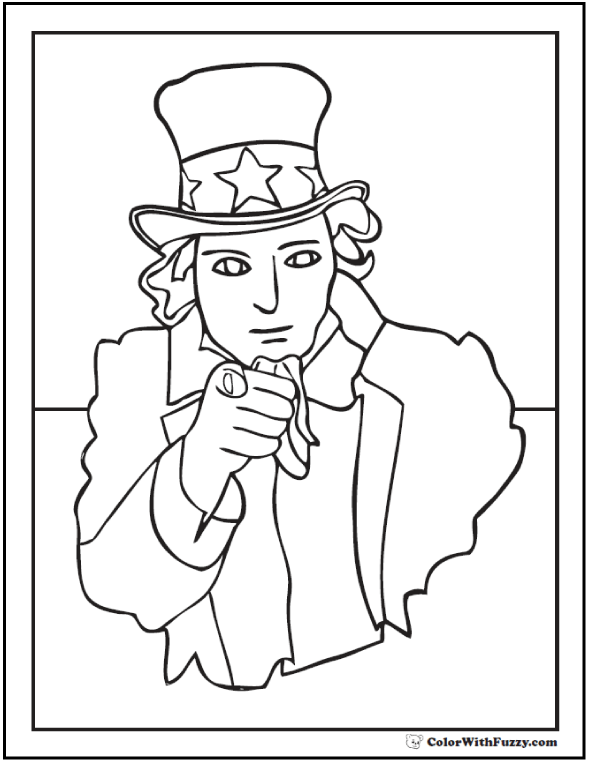 Fourth of july coloring pages â patriotic coloring pages
