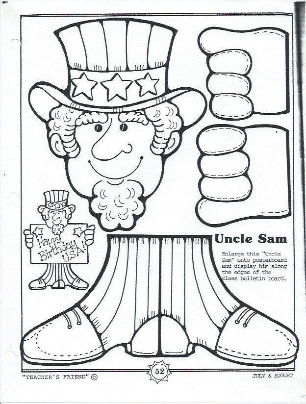 Color and make your own uncle sam display uncle sam craft kids printable coloring pages business for kids