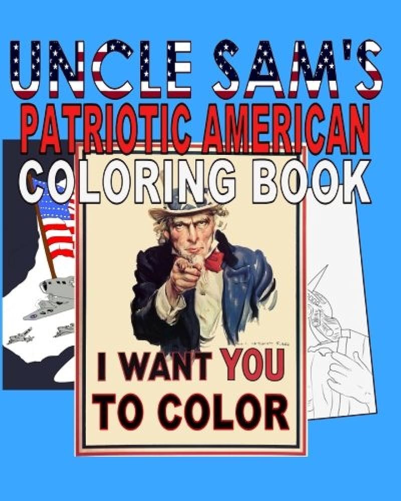 Uncle sams patriotic american coloring book legend jack books
