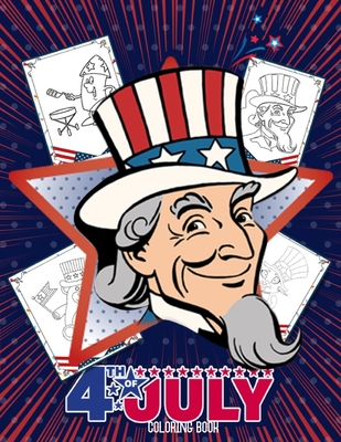 Th of july coloring book fourth th of july coloring book for kids large pages of united states symbols and icons