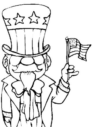 Th of july coloring page