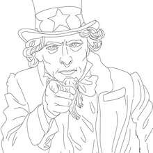 Uncle sam coloring pages