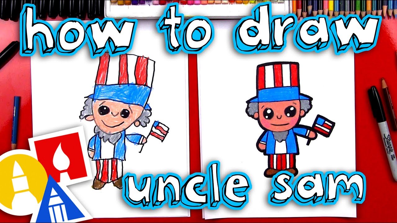 How to draw uncle sa cartoon