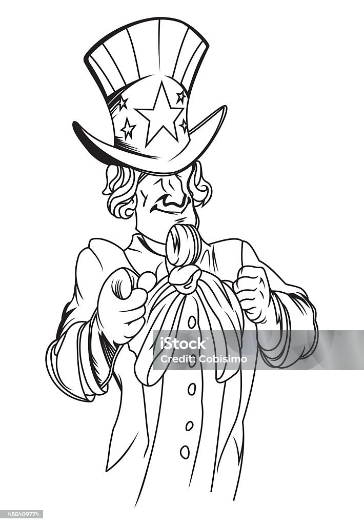 Uncle sam stock illustration