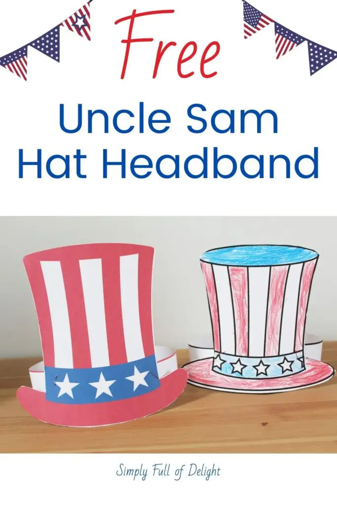 Uncle sam hat craft free printable fourth of july crafts for kids uncle sam craft hat crafts