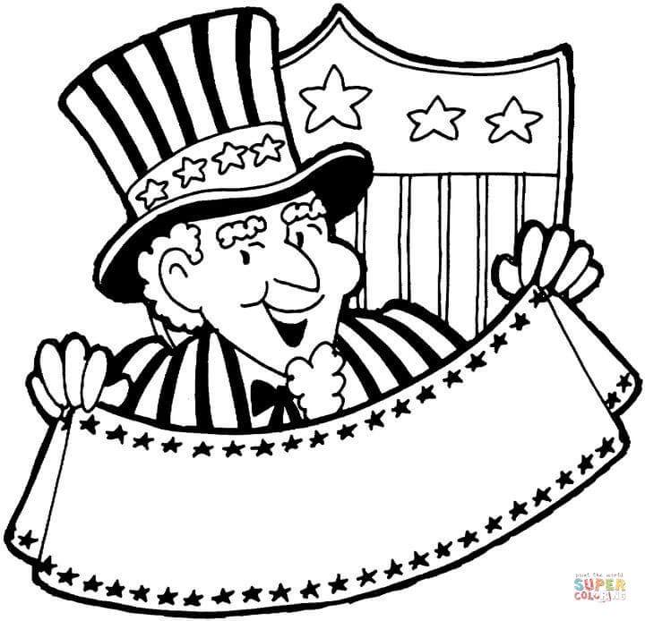 Uncle sam coloring page free printable coloring pages