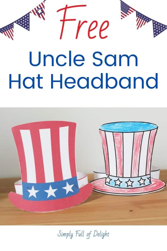 Uncle sam hat craft free printable