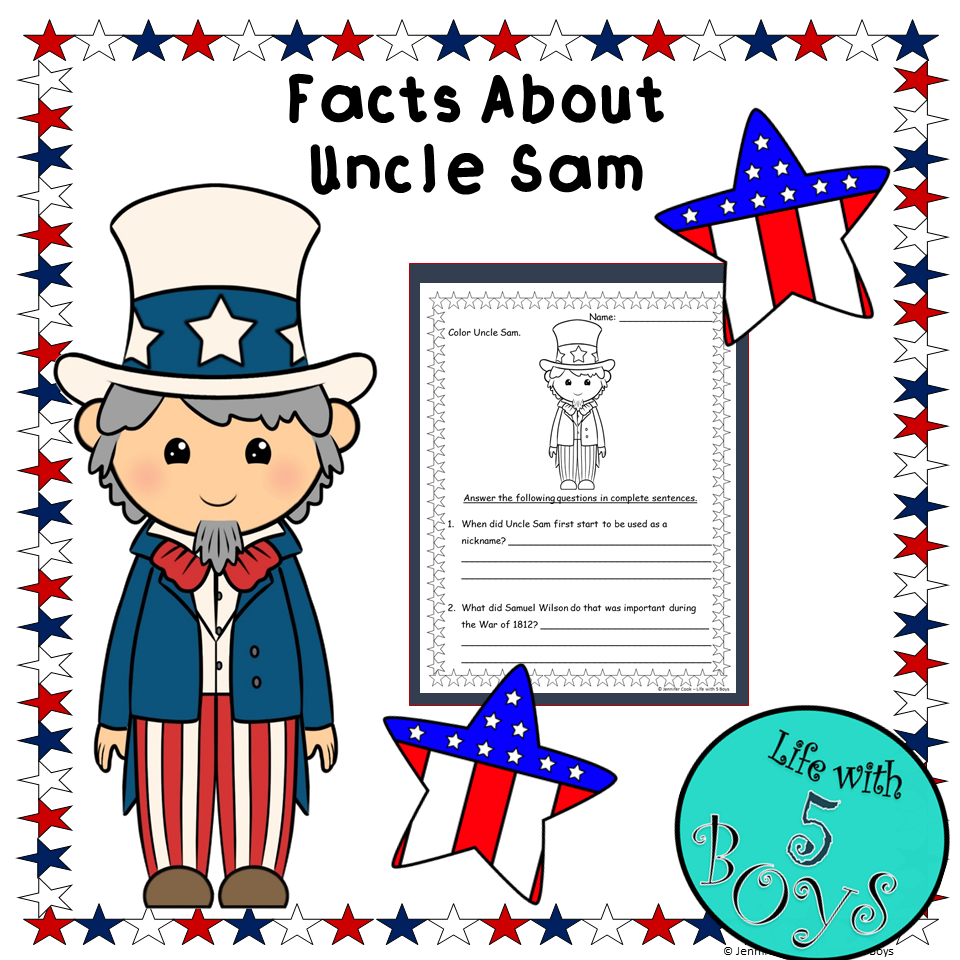 American symbols worksheets