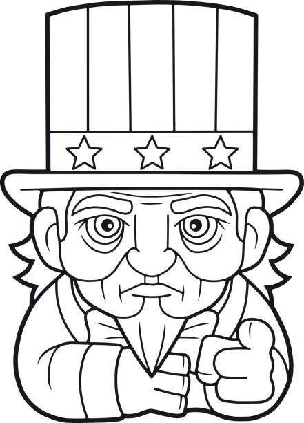 Patriotic coloring page stock photos pictures royalty